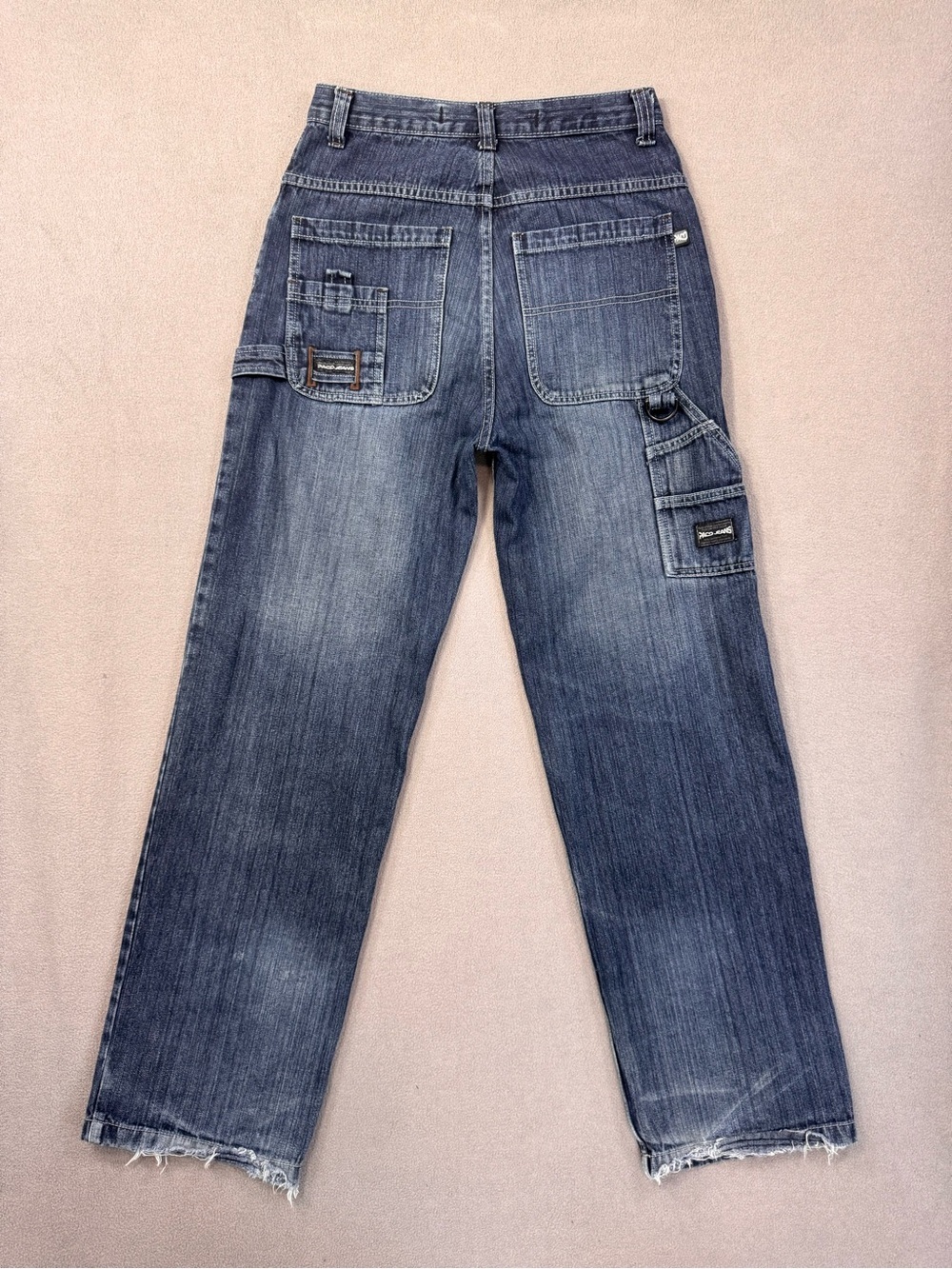 PACO JEANS Vintage Y2K Relaxed Baggy Skater Grunge HipHop Carpenter Jeans, 28x31